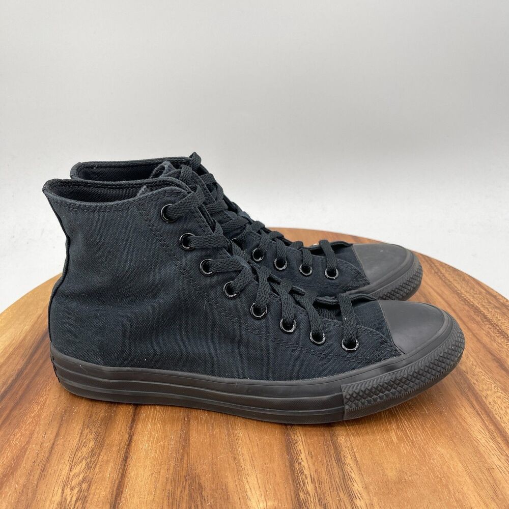 Converse Chuck Taylor All Star Hi Shoes Womens Size 9.5 Triple Black Skate